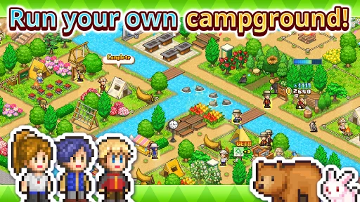 I-download ang Forest Camp Story – Pixel Art Sim Game Libre - Screenshot 1