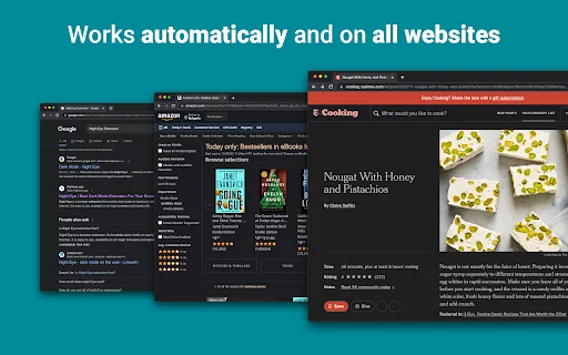 Dark Mode – Night Eye: Pinakamahusay na Dark Theme para sa Chrome - Screenshot 2