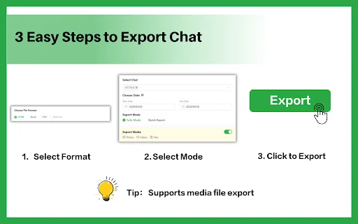 I-download ang Free WhatsApp Chat Export – I-save ang Contacts sa Excel - Screenshot 2