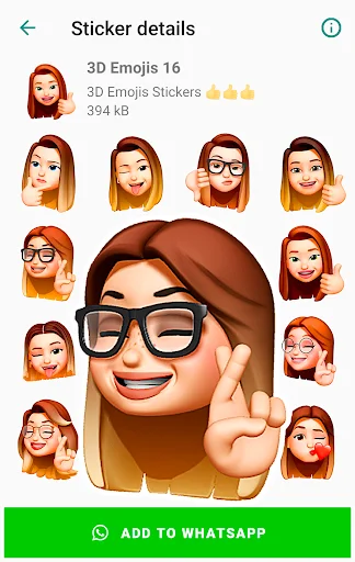 I-download ang Funny Emojis Stickers – Mga Cute na Sticker para sa WhatsApp - Screenshot 22