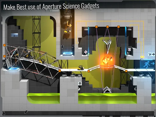 I-download ang Bridge Constructor Portal – Puzzle Game na Masaya - Screenshot 11