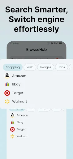 Browsehub: Private Browser – Mabilis na Access sa 150+ Search Engines - Screenshot 11