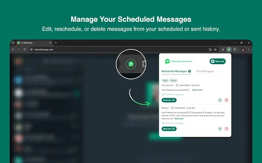 I-schedule ang WhatsApp Messages – Send Later Download - Screenshot 5