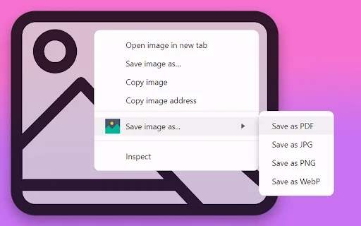 I-save ang Image as PDF Extension – Mabilis na Image Converter - Screenshot 1