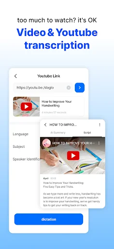 I-download ang daglo – All-in-one AI para sa Mabilis na Transkripsyon - Screenshot 8