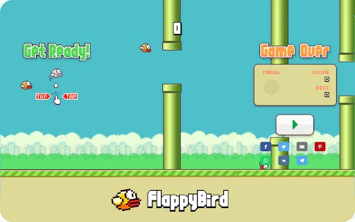 I-download ang Flappy Bird Offline – Klasikong Laro sa Chrome - Screenshot 2