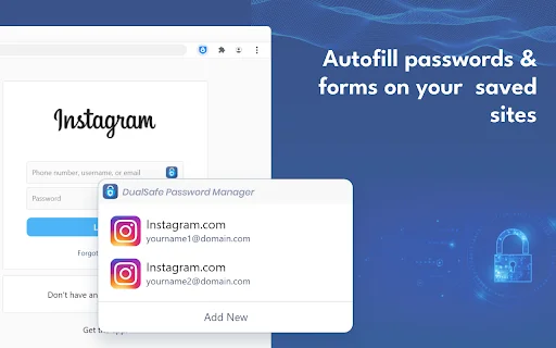 DualSafe Password Manager: Ligtas na Tagapamahala ng Password - Screenshot 2
