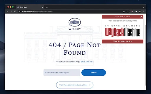 Wayback Machine Extension: I-access ang Kasaysayan ng Web nang Libre - Screenshot 2